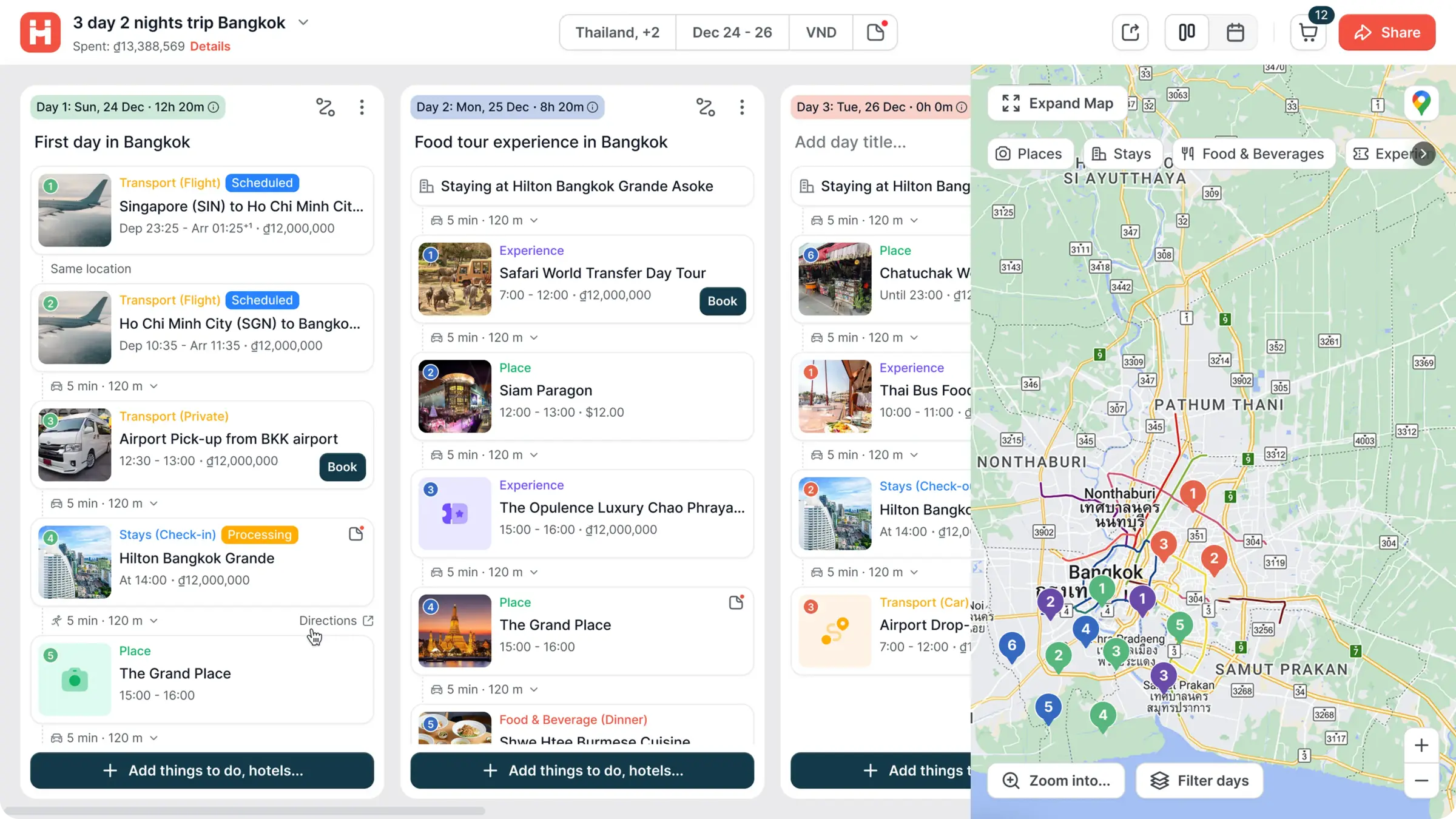 Holicay - How it works - sharing